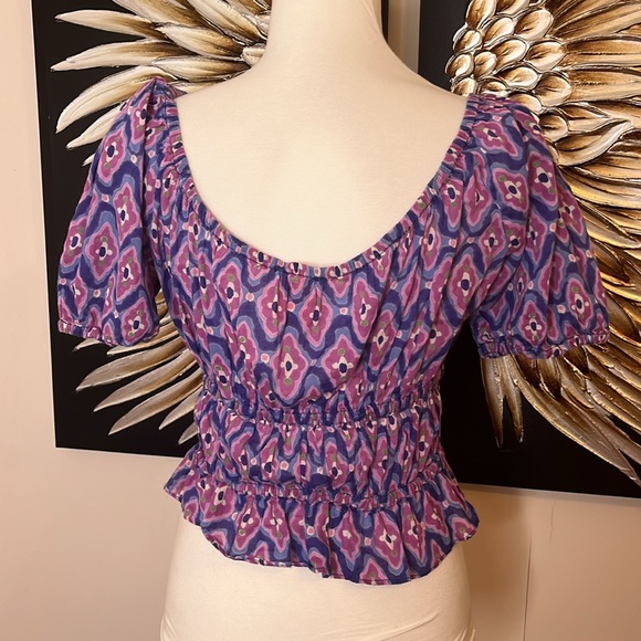 Banjanan Halo Top in Surreal Dream Granada Pink Purple Small - Picture 6 of 10